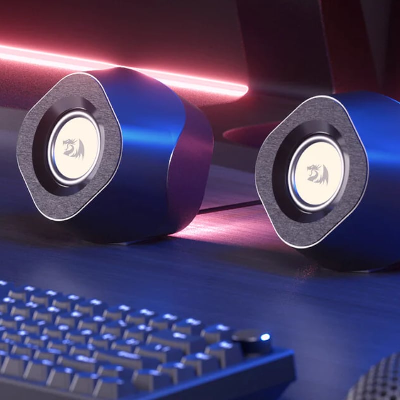 REDRAGON 2.0 KAIDAS PC Gaming Speaker - Black - Image 5