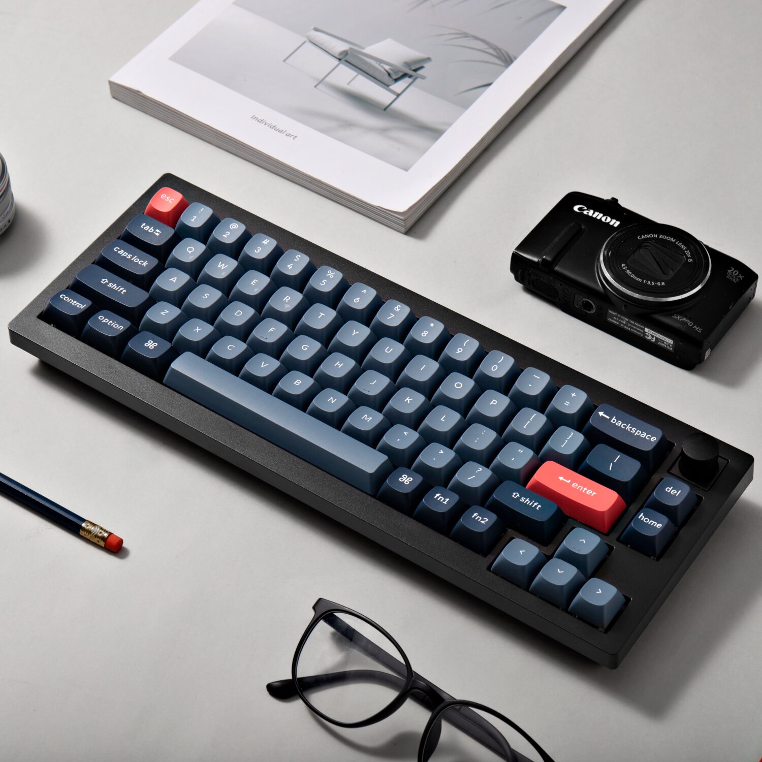 Keychron Keyboard Red Keychron V2 Max 65% RGB Mechanical Keyboard - Gateron Jupiter Red - MG ...