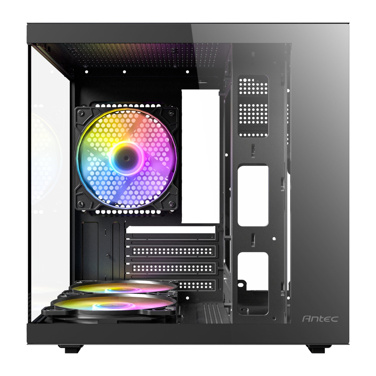Antec VCX10M RGB Micro-ATX | ITX ARGB Mini -Tower Gaming Chassis - Black - Image 2