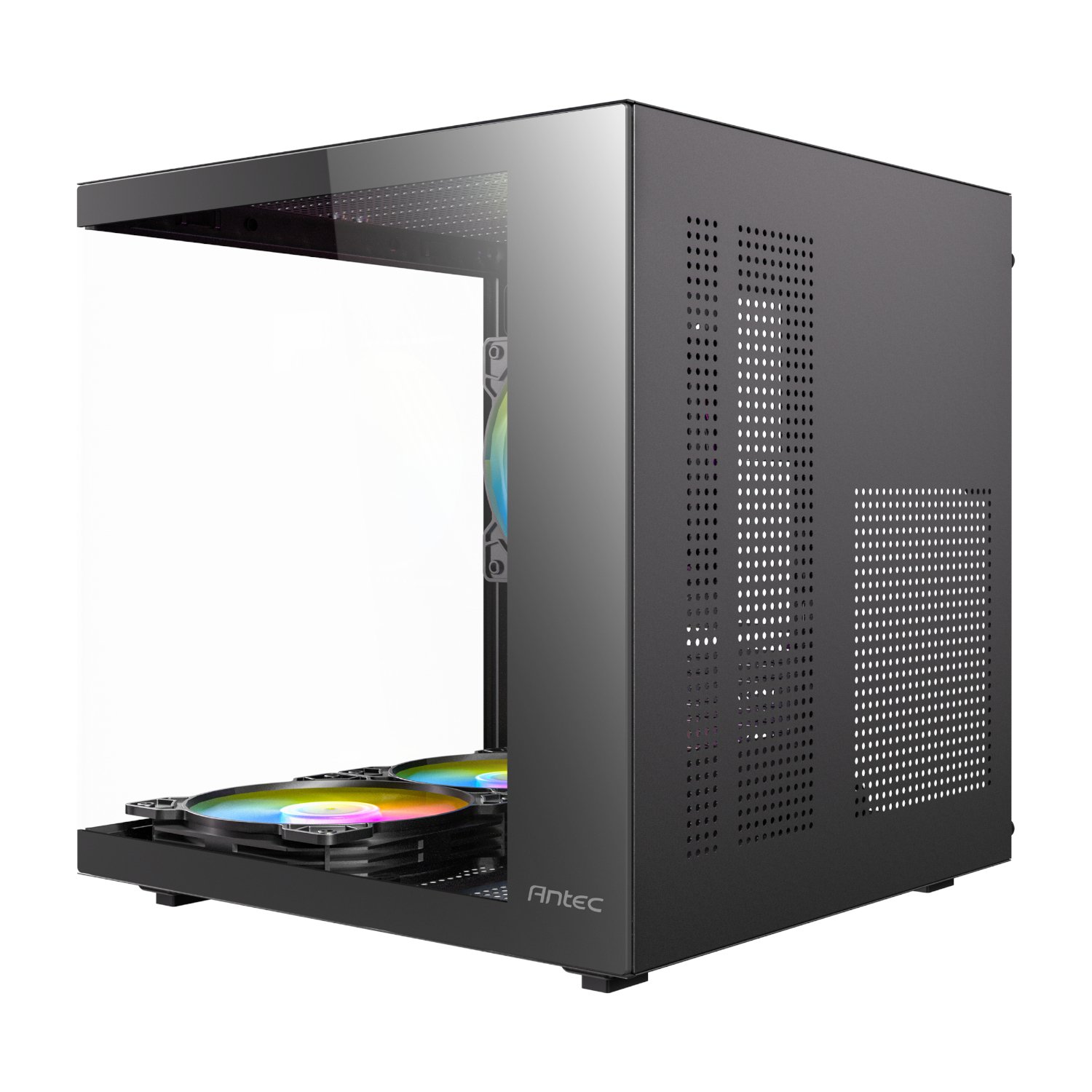 Antec VCX10M RGB Micro-ATX | ITX ARGB Mini -Tower Gaming Chassis - Black - Image 3